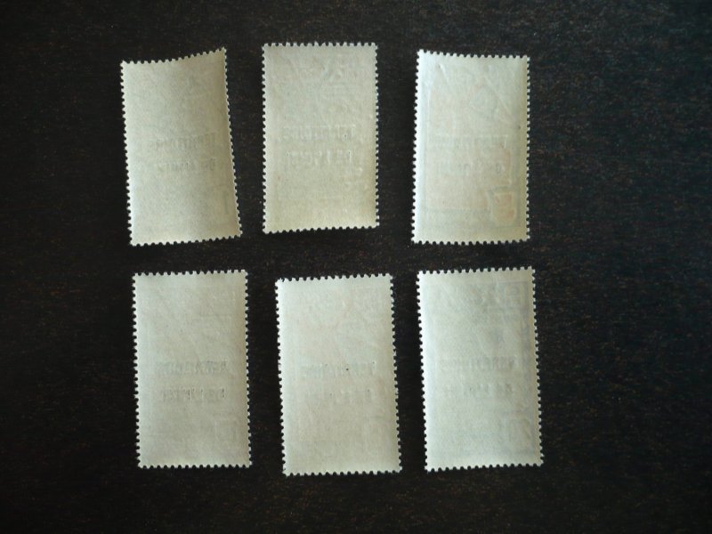 Stamps - Inini - Scott# 1-2,5-8 - Mint Never Hinged Part Set of 6 Stamps