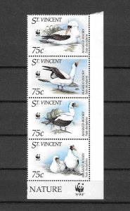 ST VINCENT 1995 WWF SG 2882a MNH