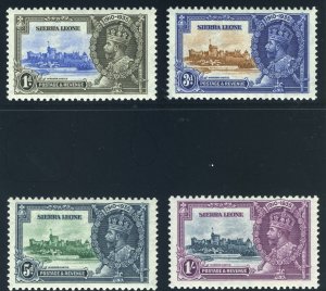 Sierra Leone 1935 KGV Silver Jubilee set complete MNH. SG 181-184. Sc 166-169.