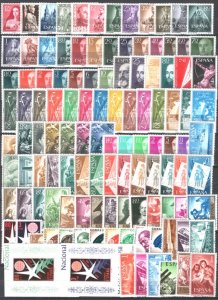 Spain 1954-1974 Almost Complete Collection MLH.Luxe 25 Years (10 Photos)