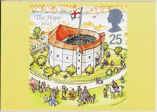 Great Britain. 1995 Shakespeare's Globe. PHQ Cards(5) Unused