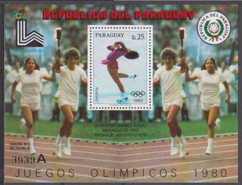 1979 Paraguay 3184/B338(A) 1980 Olympic Games in Lake Placid 20,00 €