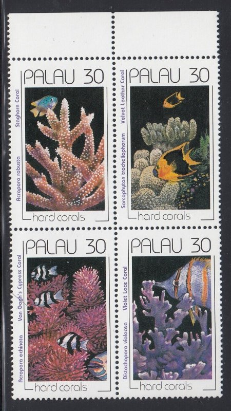 Palau 259-62 Coral mnh