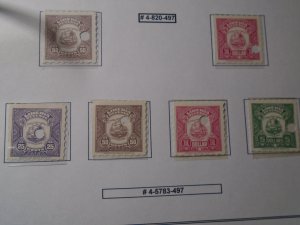 Liberia  #   Revenue Stamps  MNH   no  gum      Specimen