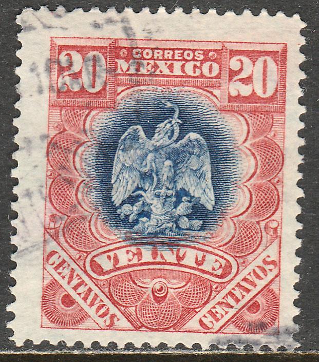 MEXICO 300, 20cents EAGLE COAT OF ARMS. USED .VF. (192)