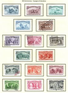 SC# 2624-29 - 400th Anniversary of Voyages of Columbus - Complete USED set of 16