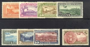 MEXICO #C54-61 SCARCE Mint LH Set - 1934 University Set