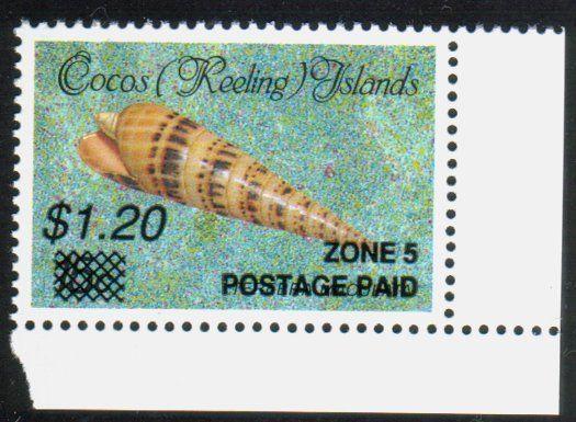 COCOS IS 1990 $1.20 Shell emergency overprint MNH..........................13478