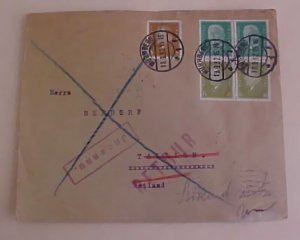 GERMAN OFFICIALLY SEALED COVER   NURNBERG 19 SEPT 1932 B/S TALLINN ESTONIA x2