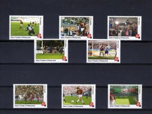 St.Thomas and  Prince 2004  A C MILAN (FOOTBALL) set (8) MNH VF