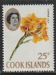 1967 Cook Islands - Sc 213 - MNH VF - 1 single - Canna Lily