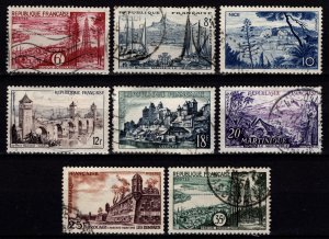 France 1955-57 Pictorial Scenes Definitives, Part Set [Used]