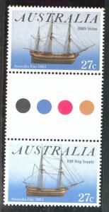 Australia Scott 861-862 MNH** 1983 Gutter pair