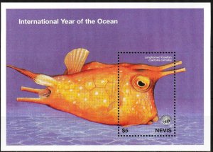 Nevis 1998 Marine Life International Year of Ocean Fishes S/S MNH