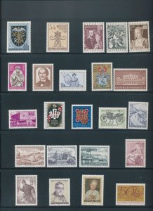 Austria 1967/73 Mostly MNH Art Aviation Theatre (Apx 200) ZK1684