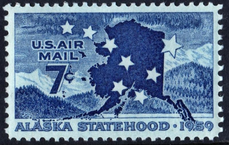 SC#C53 7¢ Alaska Statehood Single (1959) MNH