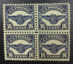 MOMEN: US STAMPS #C5 BLOCK MINT OG NH VF LOT #76594-2*