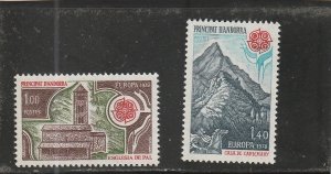 Andorra (French Administration)  Scott#  262-263  MNH  (1978 Europa)