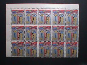 ​RYUKYU- 1967 SC#165 NEW YEAR 1968- YEAR OF THE MONKEY MNH BLOCK OF 15 VF