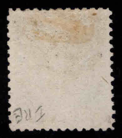 British Virgin Islands Scott 1 MH* No Gum perf 12 on white paper No wmk 1866