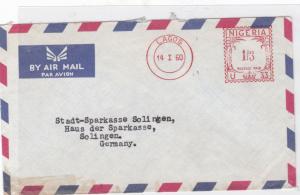 lagos 1960 nigeria stamps cover  ref 10150