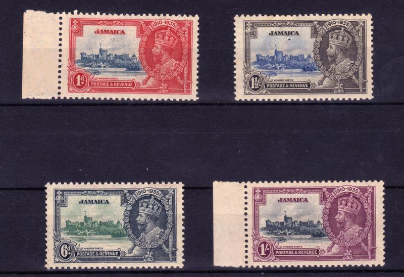 Jamaica 1935 KGV  Silver Jubilee set complete MNH
