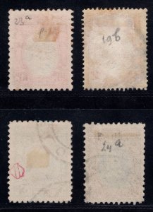 MOMEN: SOUTHERN RHODESIA SG #19b,22,24,27 1931 USED £150 LOT #67833*