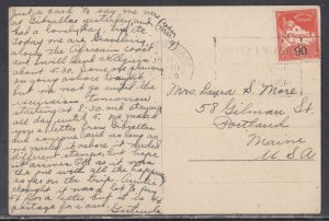 Algeria - 1930 Post Card to States