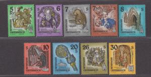 **Austria, SC# 1599-1608 MNH, VF Complete Set, CV $31.00