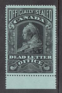 Canada #OX2 Very Fine Mint Original Gum Hinged With Margin At Bottom