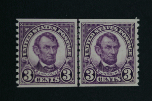United States #600 Coil Line Pair Mint OG