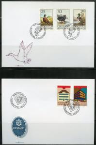 LIECHTENSTEIN LOT IV  OF 24  LATE DATE FIRST DAY COVERS 