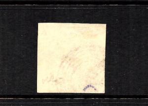 BADEN  1851-52  1k  BLACK/BUFF  FU  SIGNED   SG 1  Sc 1  