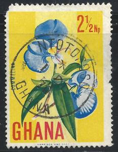 Ghana #289 2 1/2p Flowers - Commelina Flower