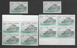 New Caledonia  352 MNH x 10 cpl issue vf, see desc. 2019 CV $24.00