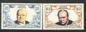 GREN. GRENADINES - 1974 - Churchill Birth Cent - Perf 2v Set - Mint Never Hinged