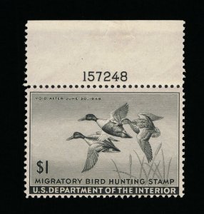 AFFORDABLE GENUINE SCOTT #RW12 MINT OG NH 1945 FEDERAL DUCK STAMP PLATE #157248