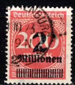 Germany Reich Scott # 269, used, rotary printing, exp.h/s, Mi# 309AWa