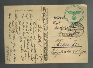 1941 Germany Feldpost Picture Postcard Cover to Vienna army Assault Boat 