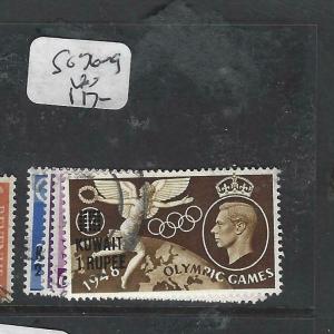 KUWAIT (P1804B)  ON GB KGVI  OLYMPICS  SG 76-9   VFU