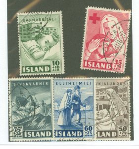 Iceland #B7-B11 Used Single (Complete Set)