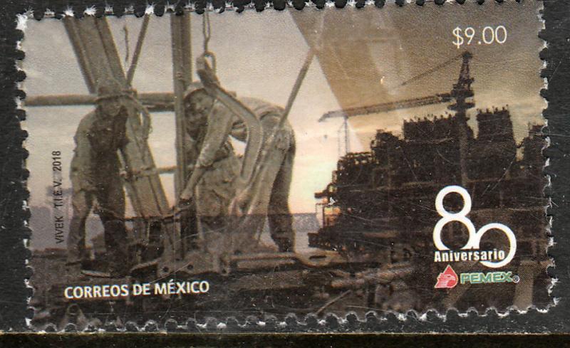 MEXICO 3095, 80th ANNIVERSARY OIL INDUSTRY.. MINT, NH. F-VF.