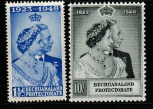 BECHUANALAND SG136/7 1948 SILVER WEDDING MNH