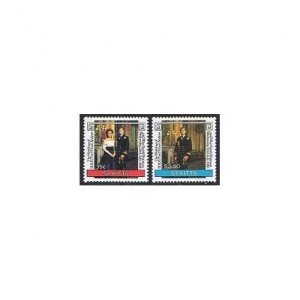 St Kitts 181-182,MNH.Michel 176-177. Prince Andrew,Sarah Ferguson,1986