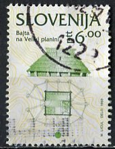 Slovenia 1993: Sc. # 156; Used Single Stamp