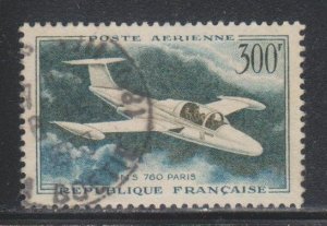 France,  300fr Morane Saulnier  (SC# C34) Used