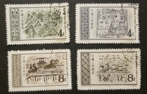 China PRC 1956 Pictorial Reproductions, Scott 295-298, used 