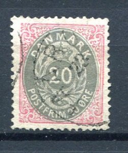 Denmark 1875 Sc 31 Numerical 20o  Used 8476