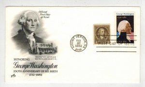 1982 GEORGE WASHINGTON 250th BIRTH ANNIVERSARY #1952 COMBO 1932 GW PORTRAIT #704