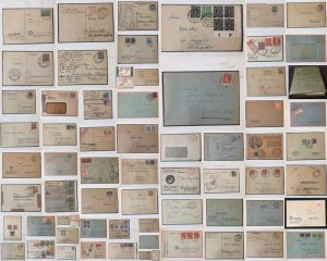 Germany Allied Occupation  1940s Covers Card Album Collection (66 Items) GM2458